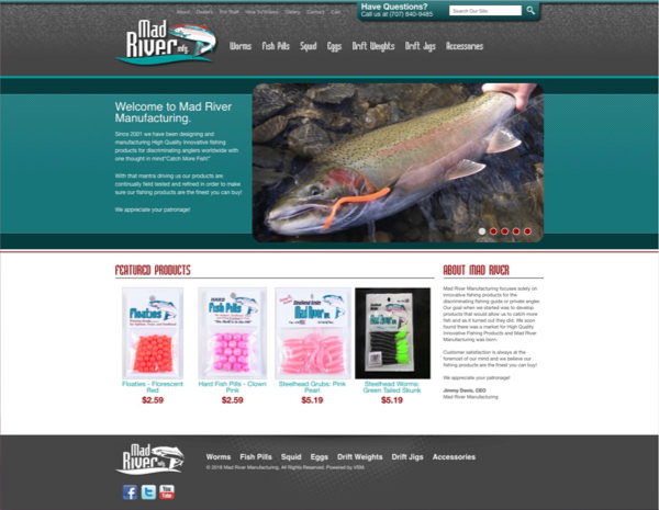 Mad River Manufacturing Website Design by Efinitytech Seattle