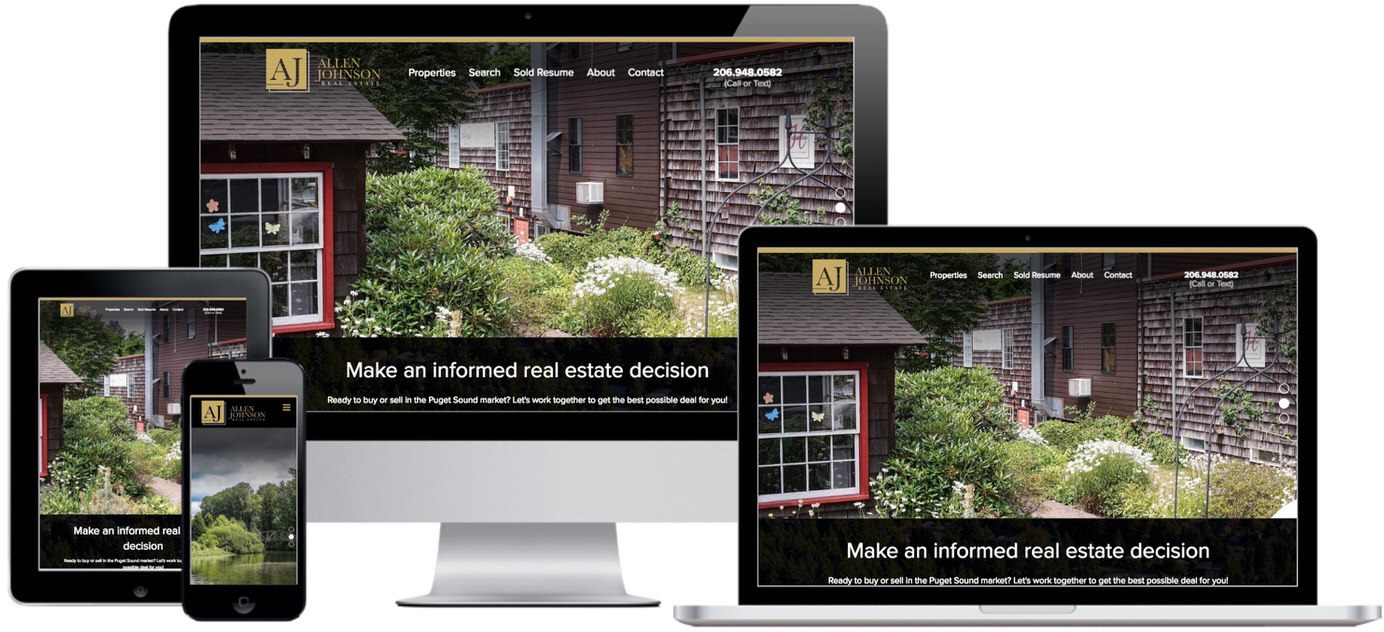 AJ Real Estate Website Design by Efinitytech Seattle