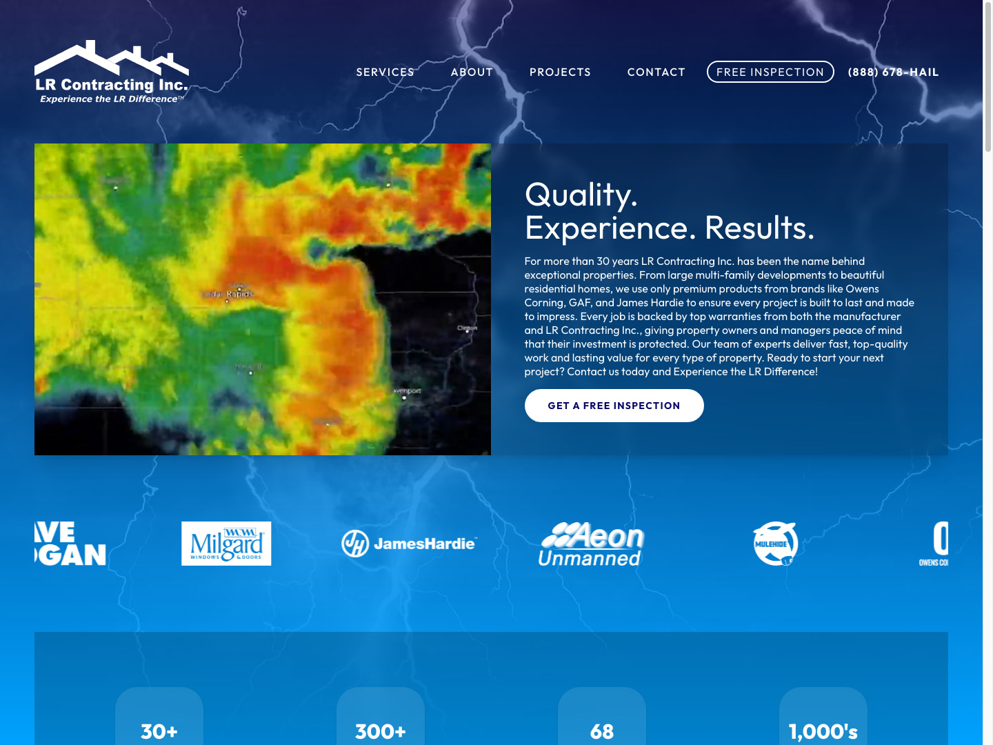 LR Contracting Website Design by Efinitytech Seattle