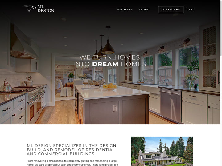MLDesign Website Design by Efinitytech Seattle