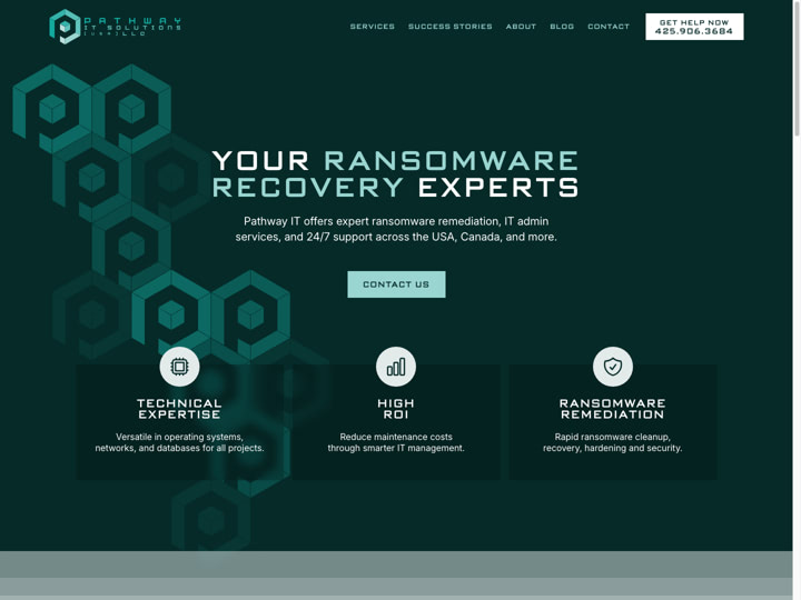 Pathway IT Website Design by Efinitytech Seattle