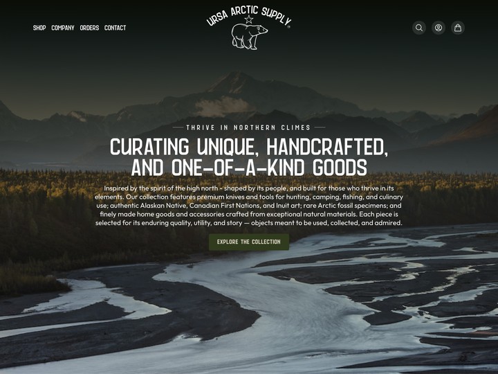 URSA Arctic Supply Website Design by Efinitytech Seattle