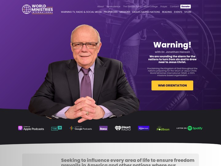 World Ministries International Website Design by Efinitytech Seattle