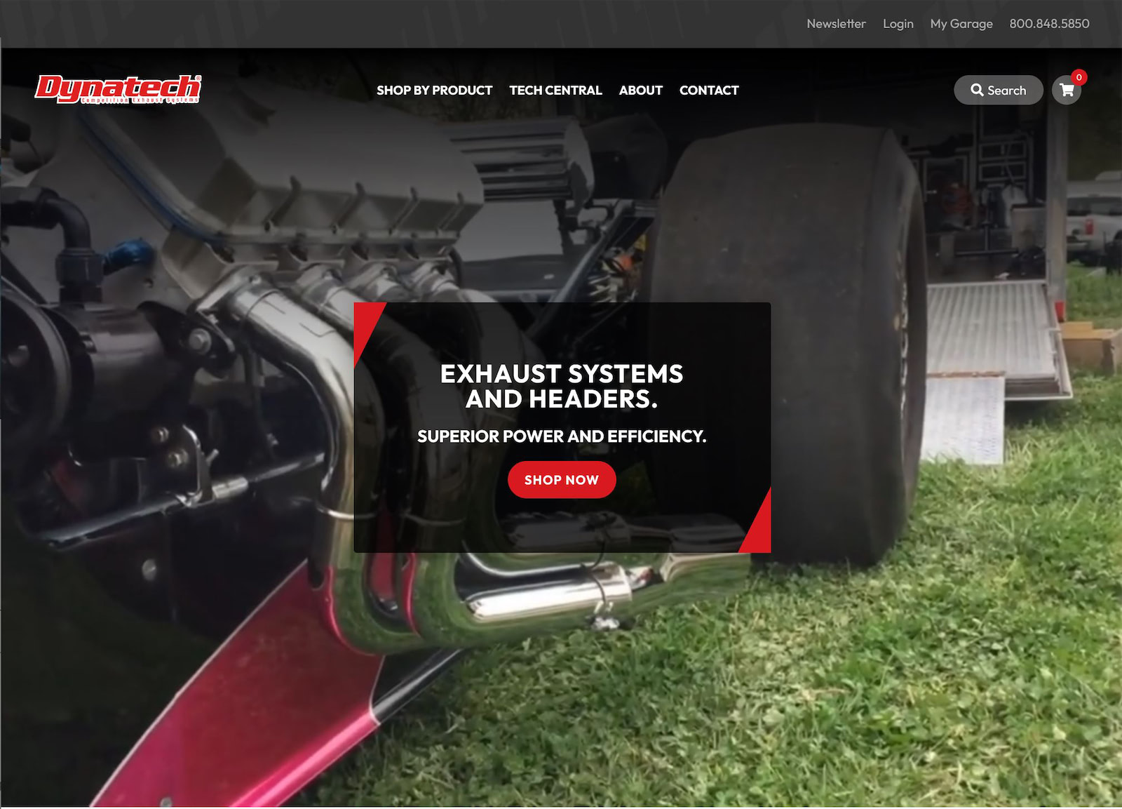 Dynatech Headers Website Design by Efinitytech Seattle