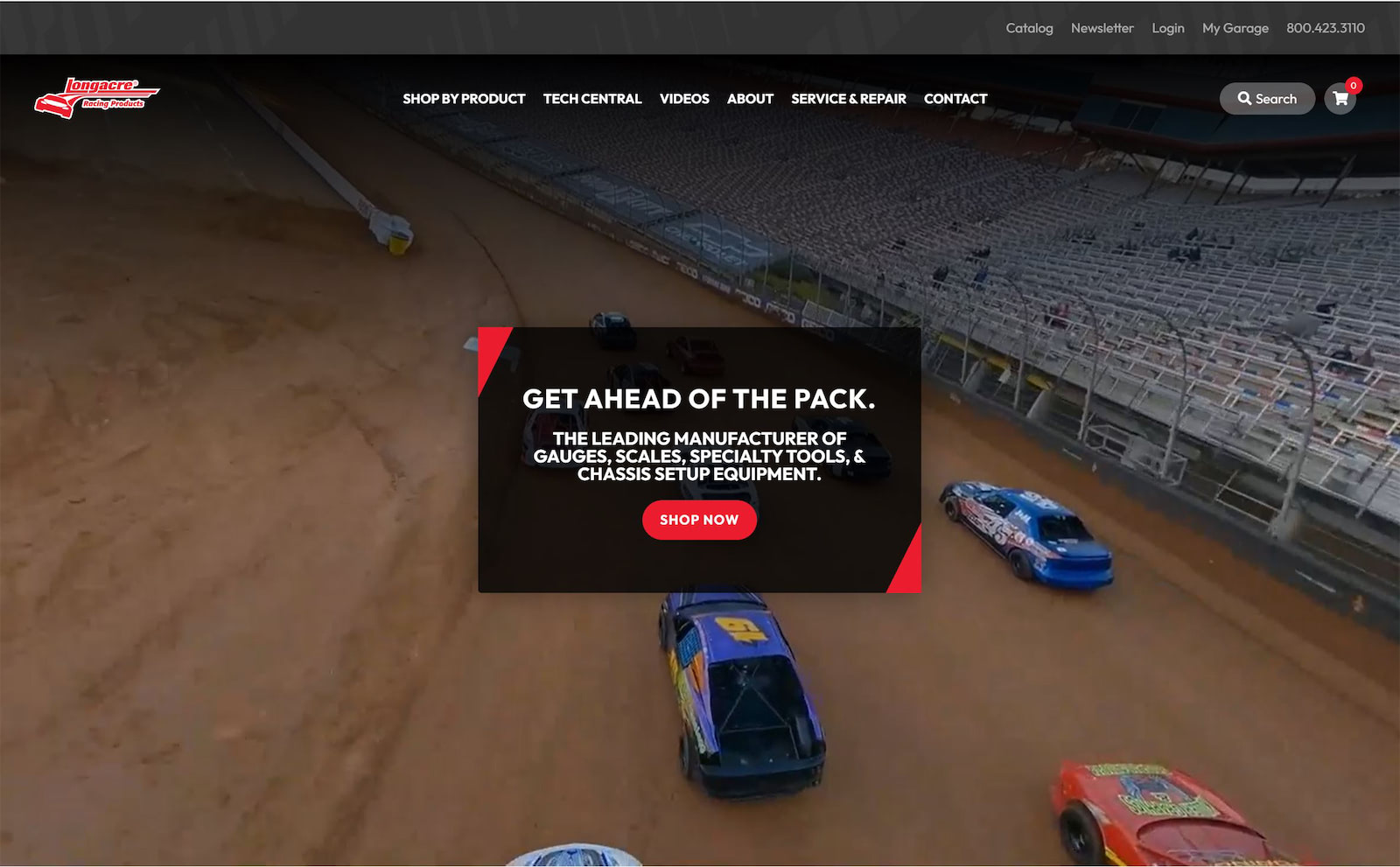 Longacre Racing Website Design by Efinitytech Seattle