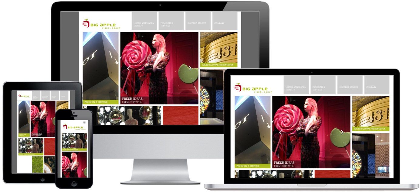 Big Apple Visual Group Website Design by Efinitytech Seattle