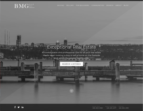 Blair Mus Group Website Design by Efinitytech Seattle