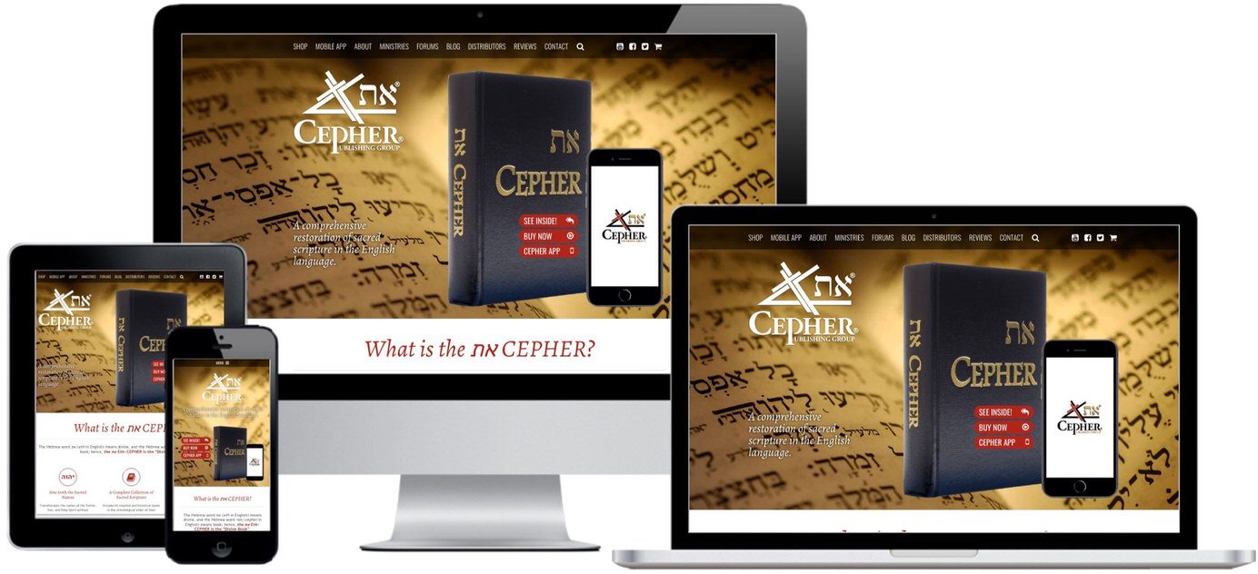 Cepher Publishing Website Design by Efinitytech Seattle