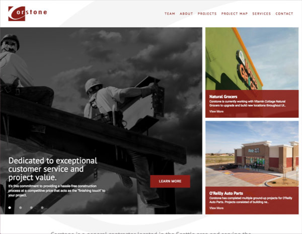 Corstone LLC Website Design by Efinitytech Seattle