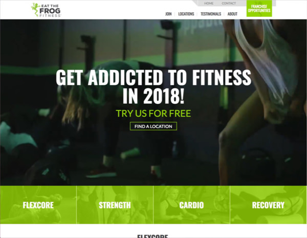 ETF Fitness Website Design by Efinitytech Seattle