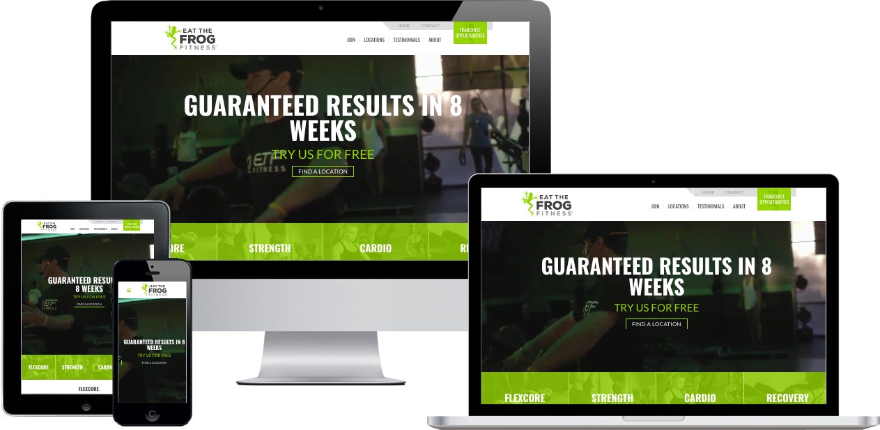 ETF Fitness Website Design by Efinitytech Seattle