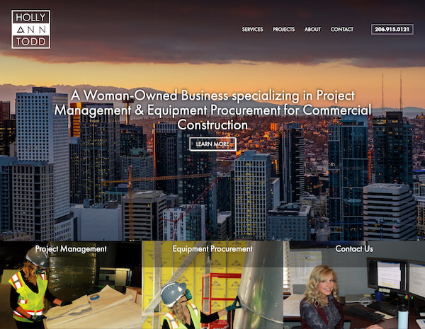 Holly Ann Todd Website Design by Efinitytech Seattle