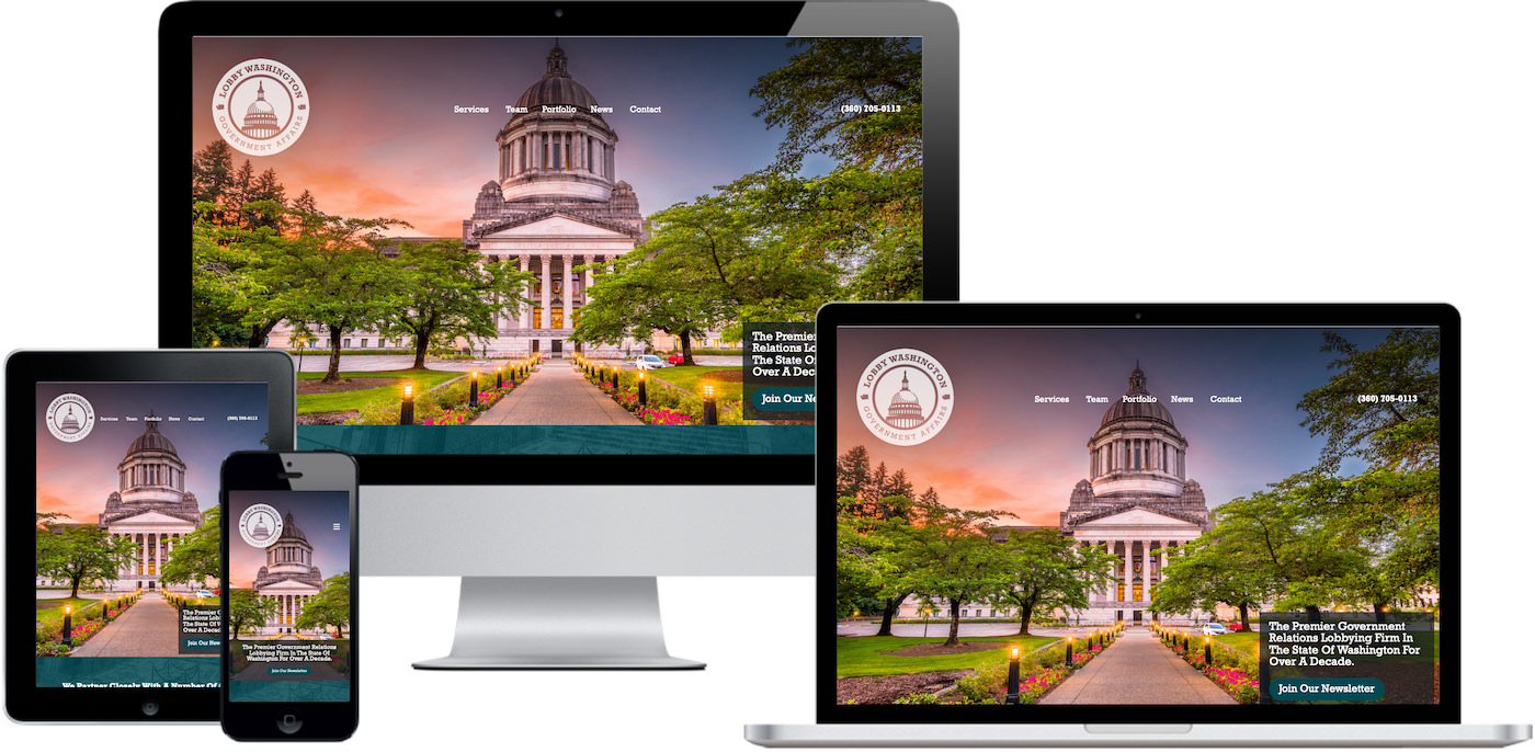 Lobby Washington Website Design by Efinitytech Seattle