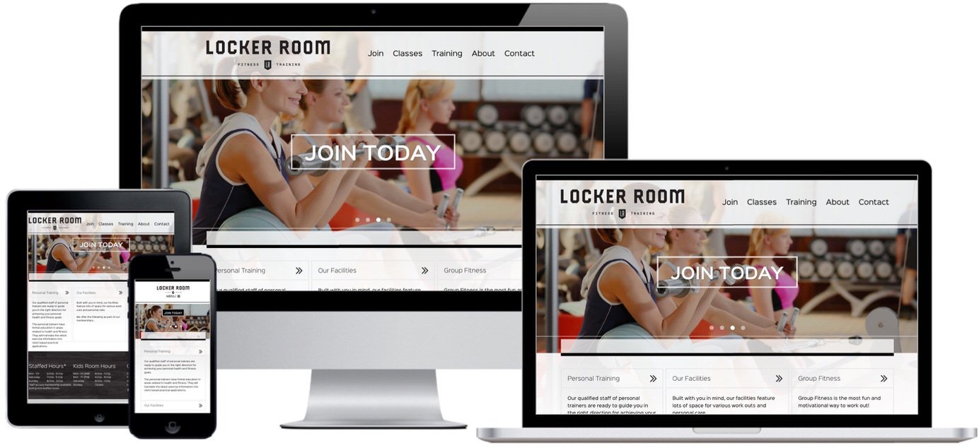Lockerroom Fitness Website Design by Efinitytech Seattle