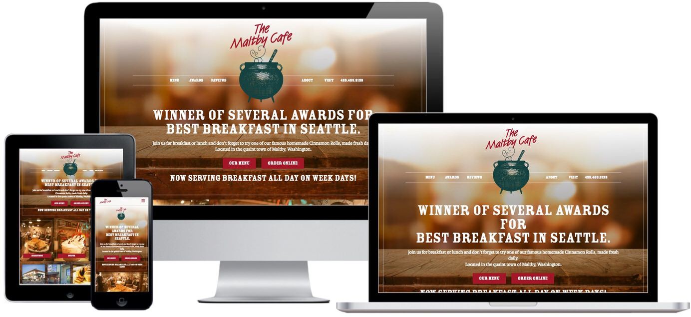 Maltby Cafe Website Design by Efinitytech Seattle