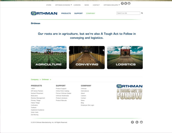 Orthman Website Design by Efinitytech Seattle