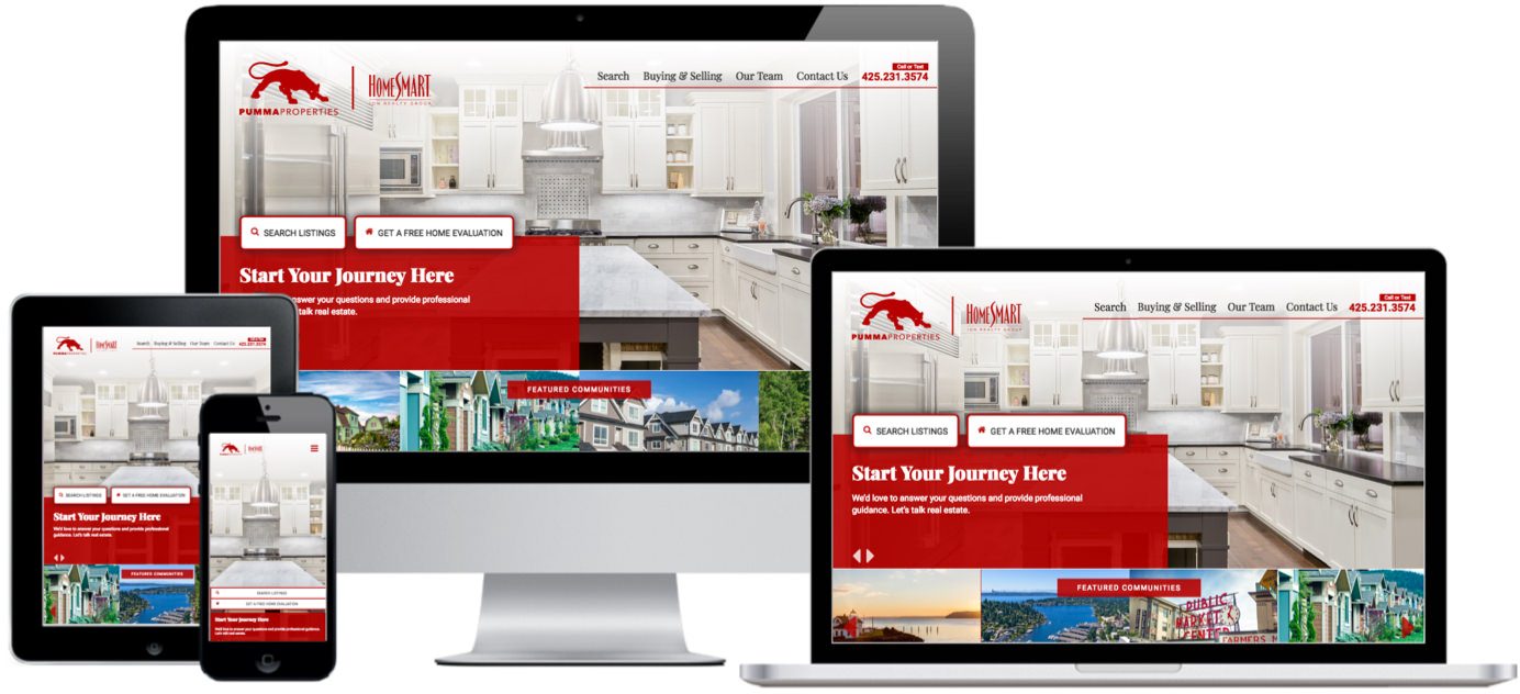 Pumma Properties Website Design by Efinitytech Seattle