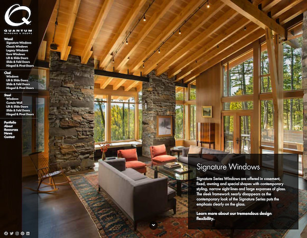 Quantum Windows Website Design by Efinitytech Seattle