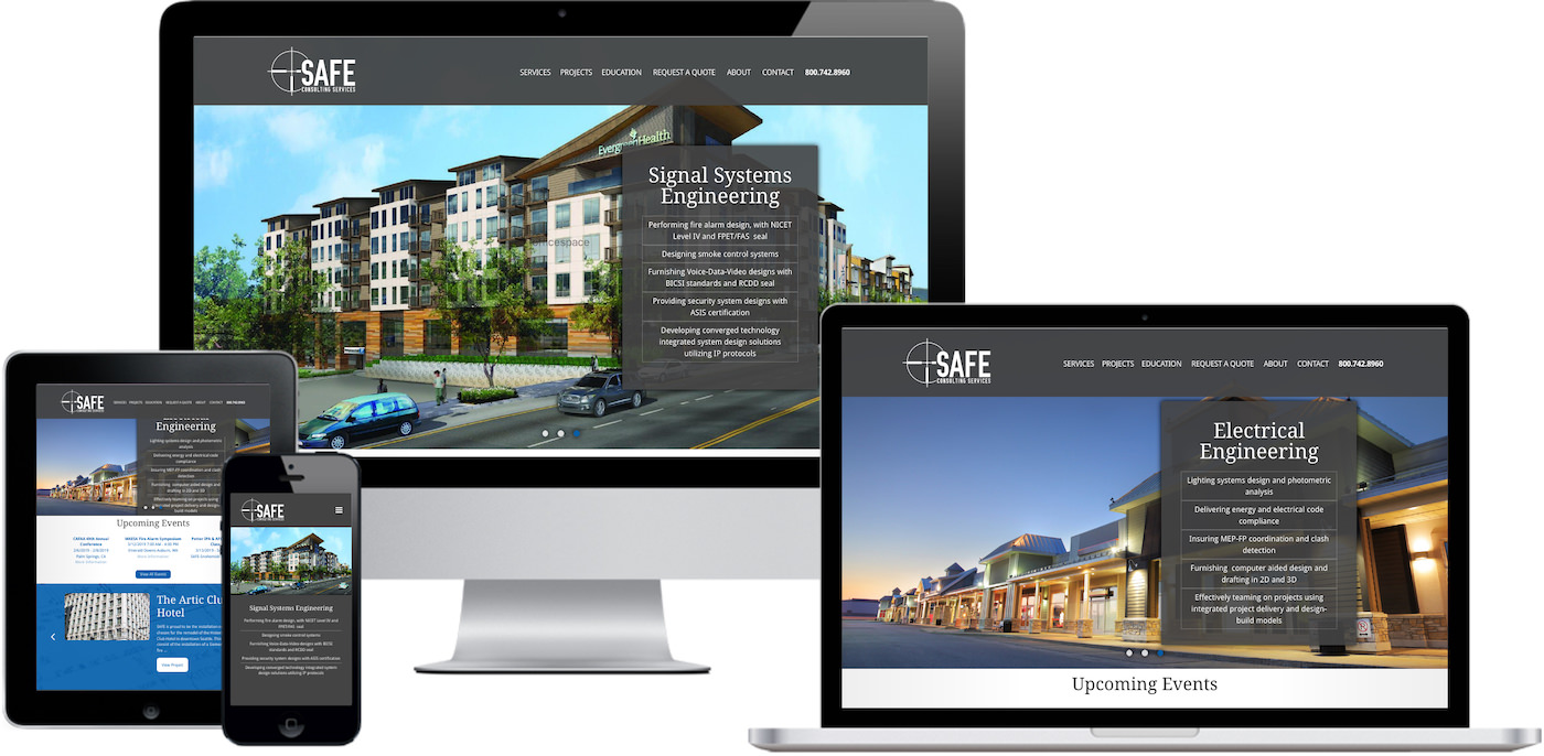 SafeConsulting.biz Website Design by Efinitytech Seattle