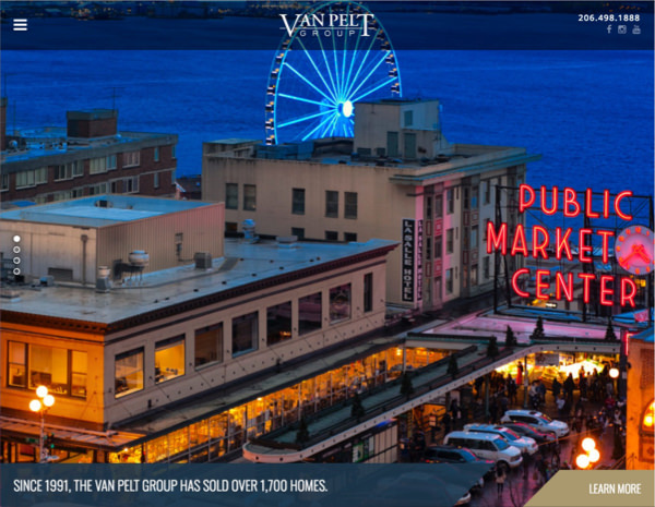 Van Pelt Group Website Design by Efinitytech Seattle