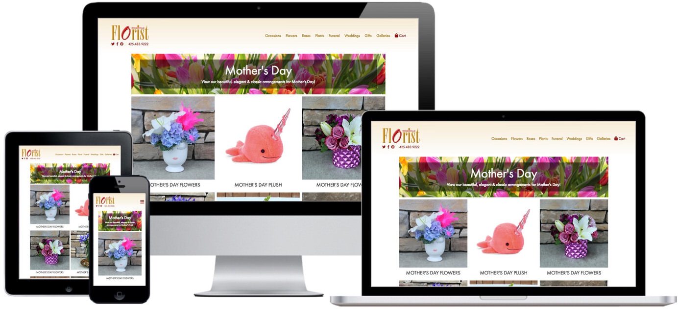 Woodinville Florist Website Design by Efinitytech Seattle