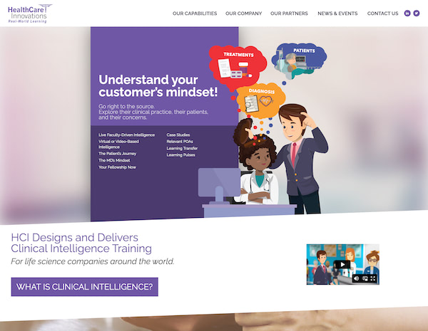 HCI Learning Website Design by Efinitytech Seattle