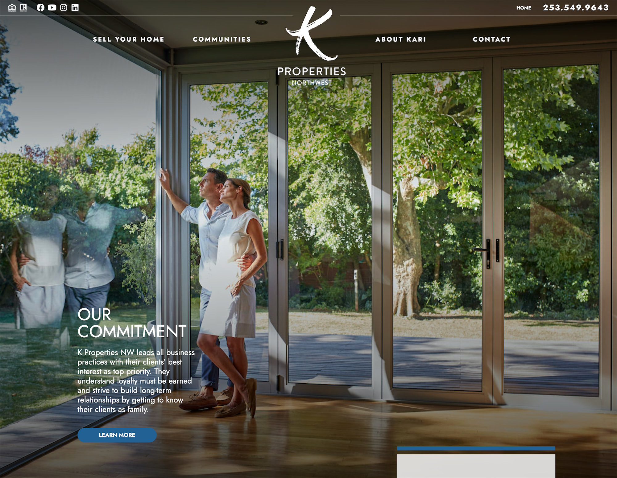 K Properties Northwest Website Design by Efinitytech Seattle