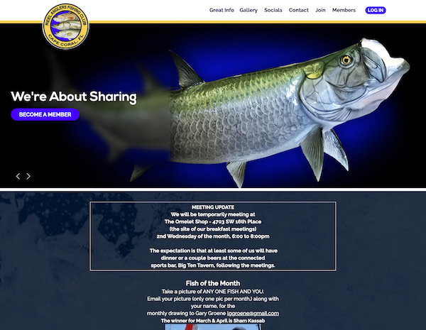 Reel Anglers Fishing Club Website Design by Efinitytech Seattle