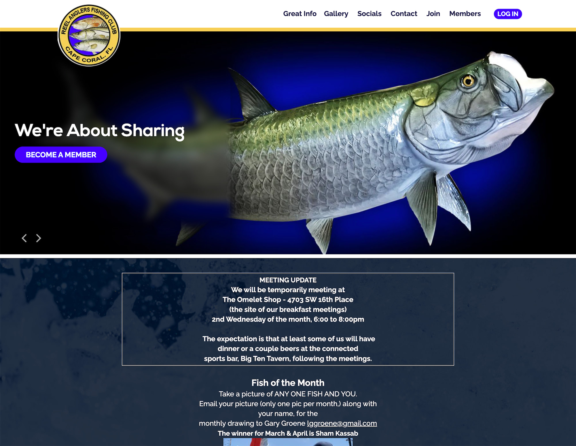 Reel Anglers Fishing Club Website Design by Efinitytech Seattle